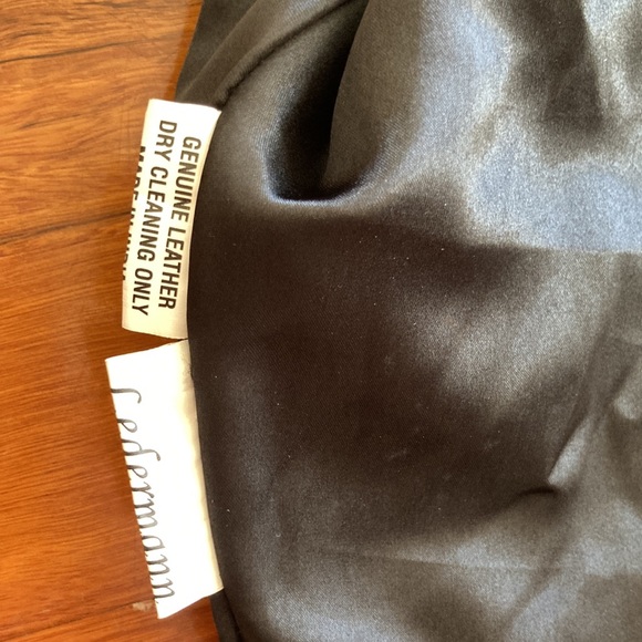 Black Leather Crop Jacket - Picture 2 of 3